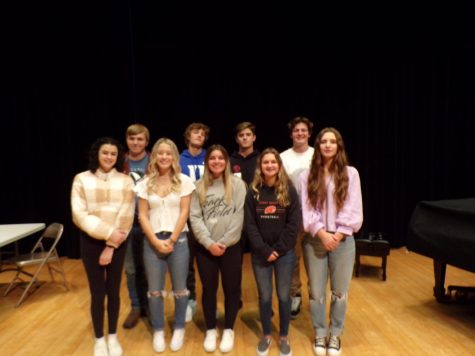 (back, from left) Wesley Love, Ashton Mineo, Nathan James, and Jonathan Albers. (front, from left) Isabella Burrows, Tayler Elchynski, Peyton Wilkinson, Brilie Tasker, and Lakota Donaldson.
Not pictured: Gweneth Adams, Tony Brutcher, and Cole Nickerson.