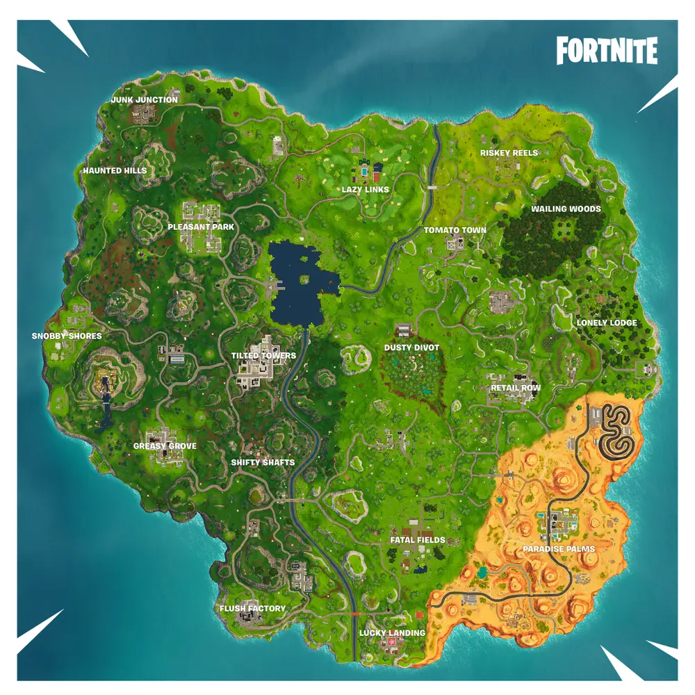 Top 10 named Fortnite locations