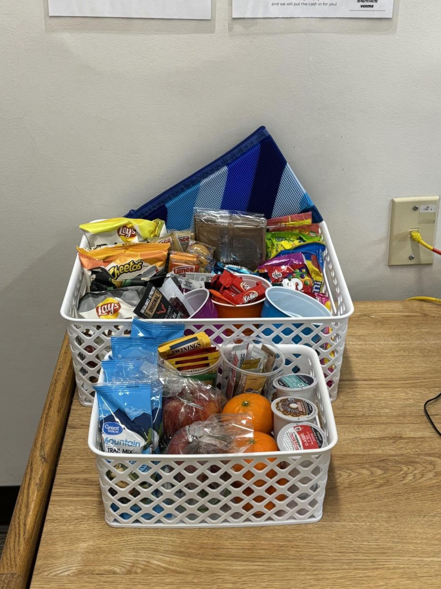 Autistic Support students introduce snack baskets for teachers