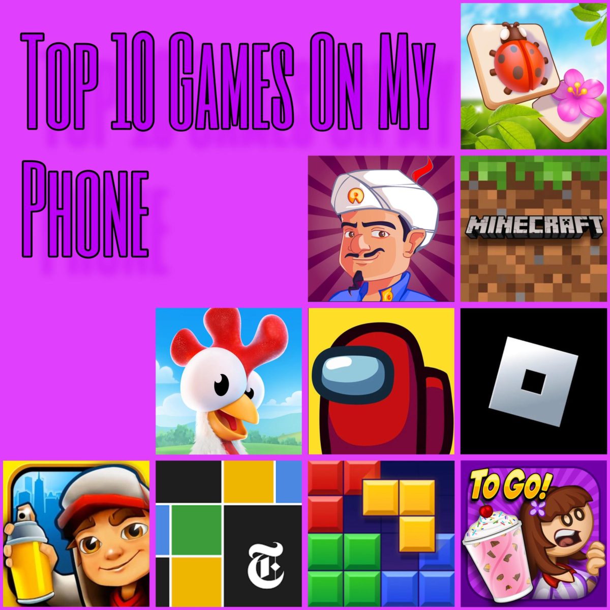 Top 10 games on my phone