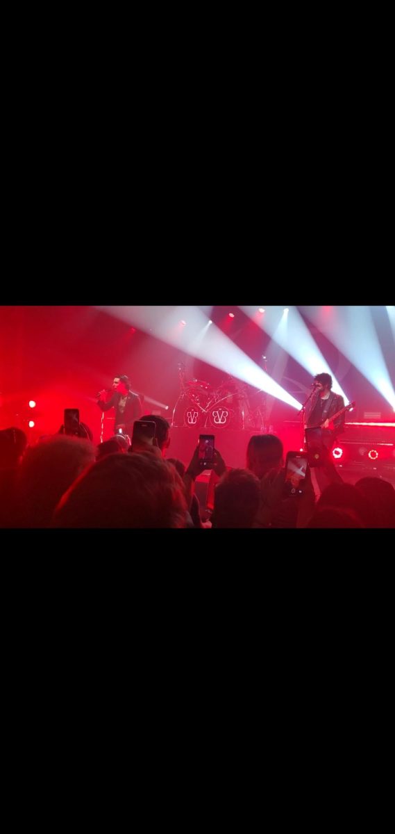 Black Veil Brides live, playing Crimson Cloud