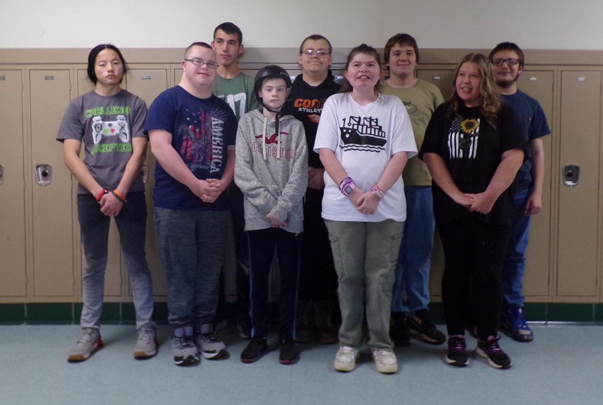 Back Row, from left to right: Luke Littlefield, Ethan Artice, Matthew McDonald, Gary Dear, Shane Thomas Little
Front Row, from left to right: Ryan Mather, Lucas Burch, Margo Boucher,  Kyleigh Artice