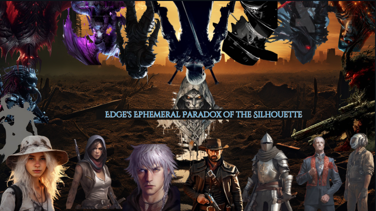 "Book" Cover for 'Edge's Ephemeral Paradox of the Silhouette 
*Images created by AI, put together by this reporter*