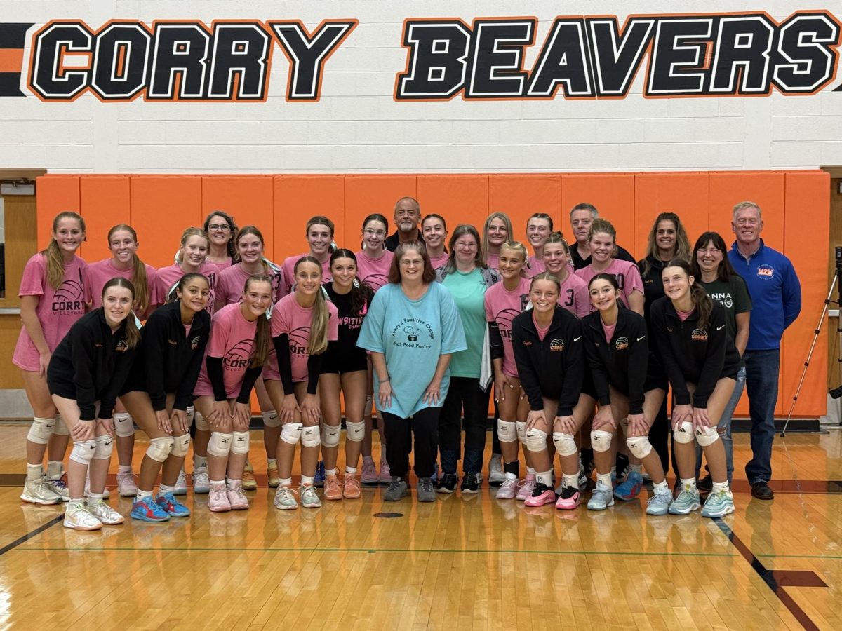 Corry volleyball hosts charity night