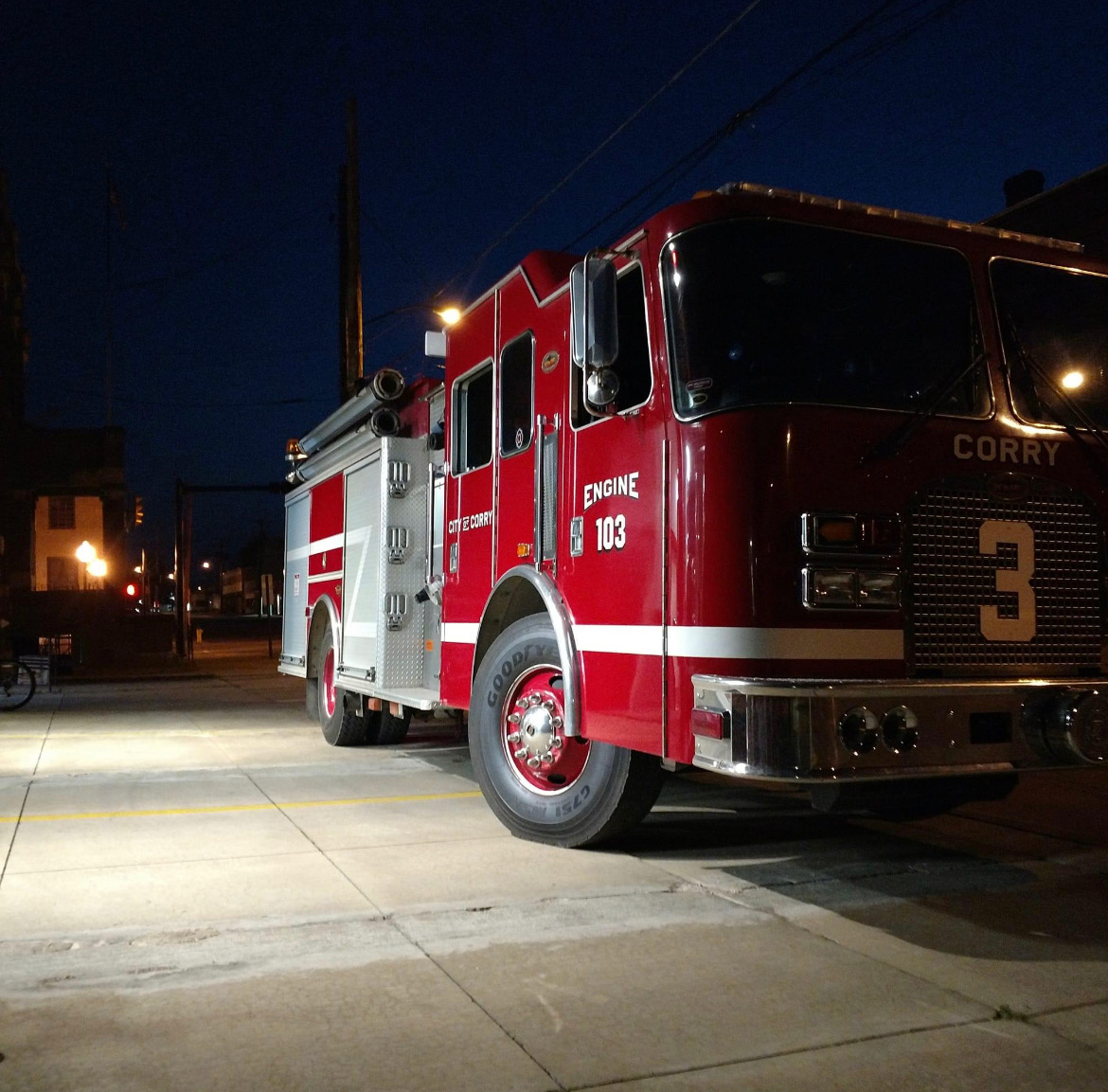 Nighttime at Station 10, Engine 103 